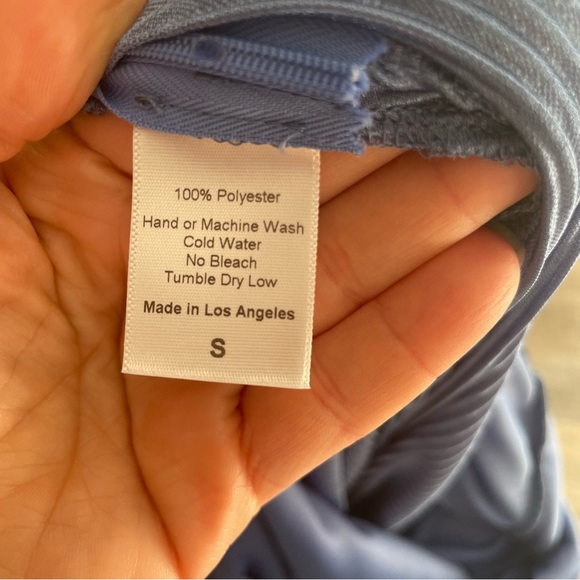 Lucy in the Sky Blue Asymmetrical One-Shoulder Gown - Picture 8 of 8